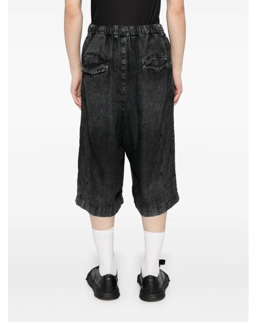 Maison Mihara Yasuhiro Black Drawstring Shorts for men