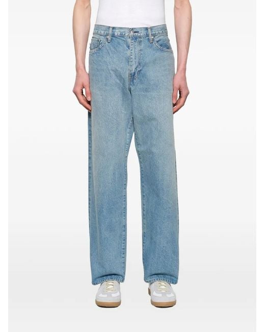 vowels Blue Stonewashed Jeans for men