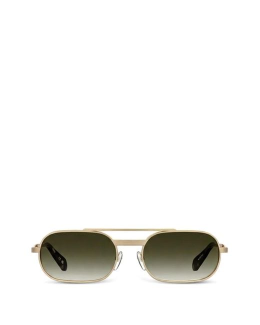 Moschino Green Browline-Frame Sunglasses