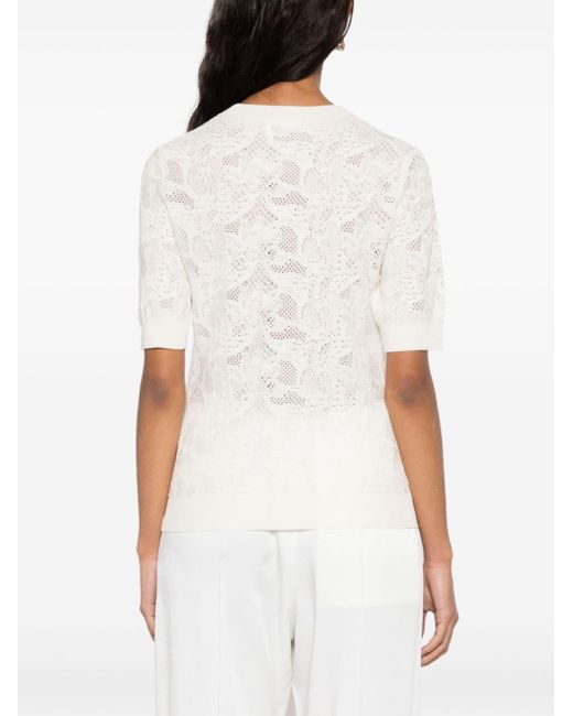 White short hotsell sleeve jumper