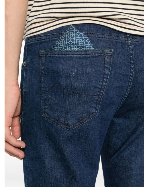 Jacob Cohen Blue Bard Five-Pocket Jeans for men