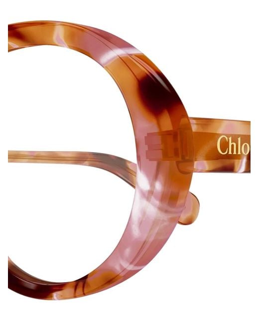 Chloé Brown Round Frame Glasses