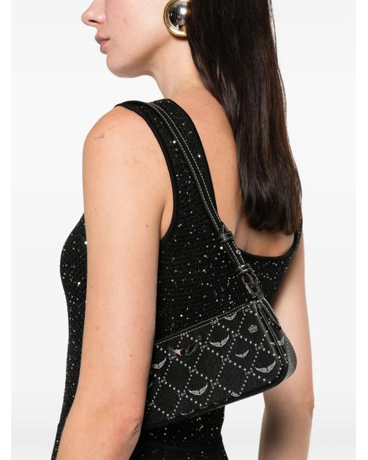 Zadig & Voltaire Gray Z Star Logo Mini Bag