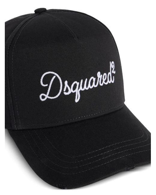 DSquared² Black Baseball Cap for men