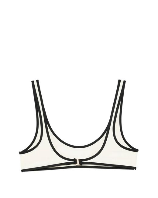 Kiki de Montparnasse Black Contrast Bikini Top