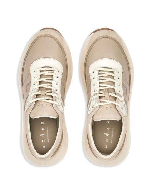 Hogan Natural H696 Leather Sneakers