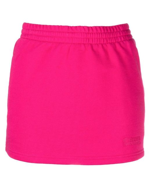 Falda recta con cintura elástica de Vetements de color Rosa | Lyst