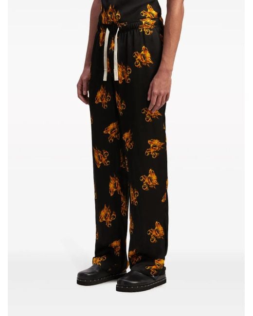 Palm Angels Black Pants for men