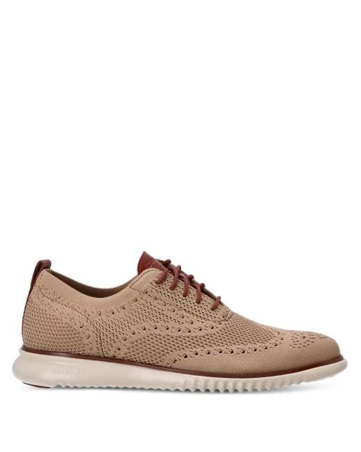 Cole Haan Brown Stitchlite Oxford Shoes for men