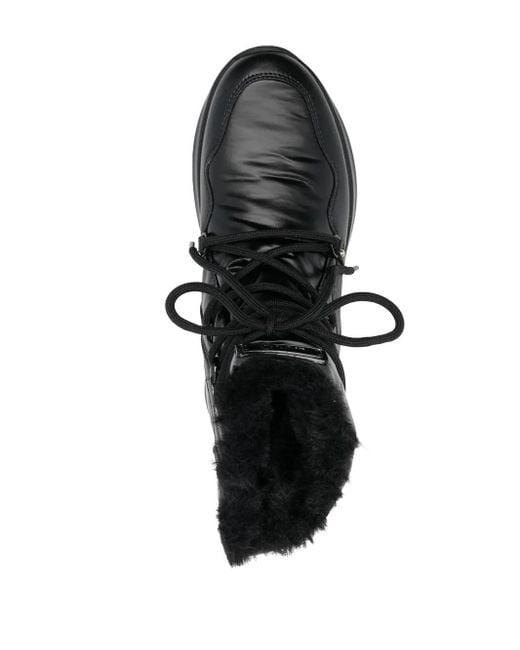 Liu Jo Black Lace-Up Ankle Boots