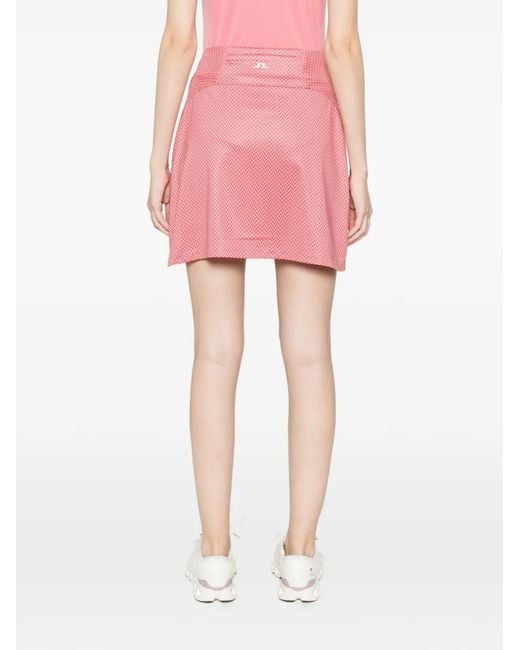 J.Lindeberg Pink Amy Print Mini Skirt