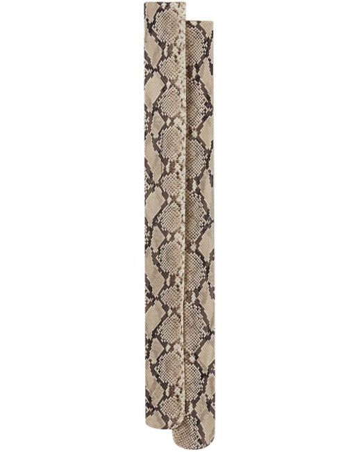 Jil Sander Metallic Snakeskin-print Silk Socks