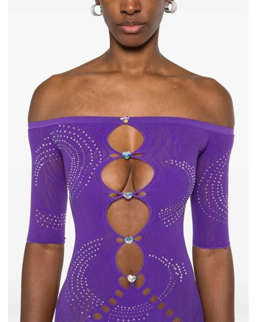 POSTER GIRL Purple Alice Mini Dress