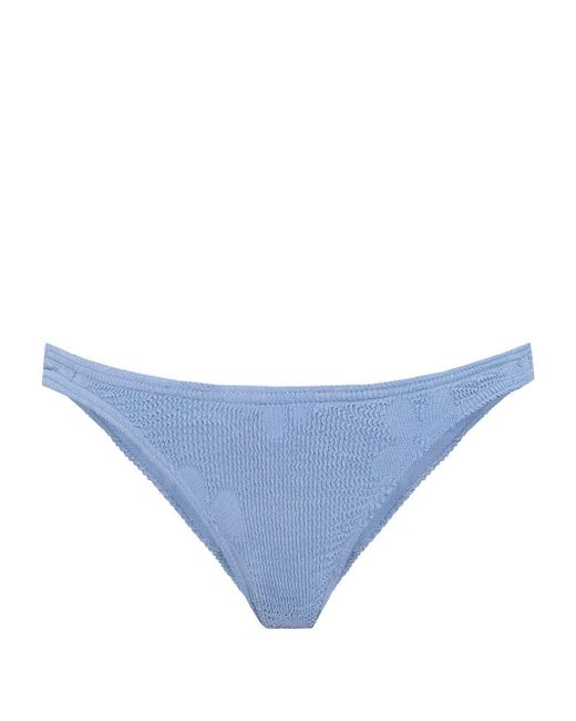 Bondeye Blue Bound Seersucker-floral Bikini Bottoms