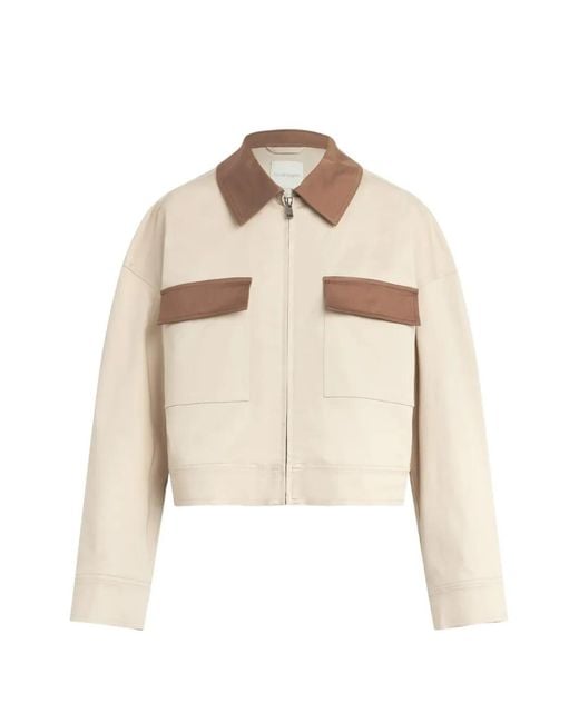 FAVORITE DAUGHTER Natural Monica Panelled Jacket