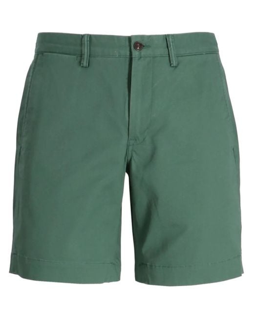 Polo Ralph Lauren Green Cotton Blend Straight Fit Chino Short for men
