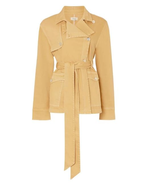 Temperley London Natural Jeansjacke Mit Gürtel