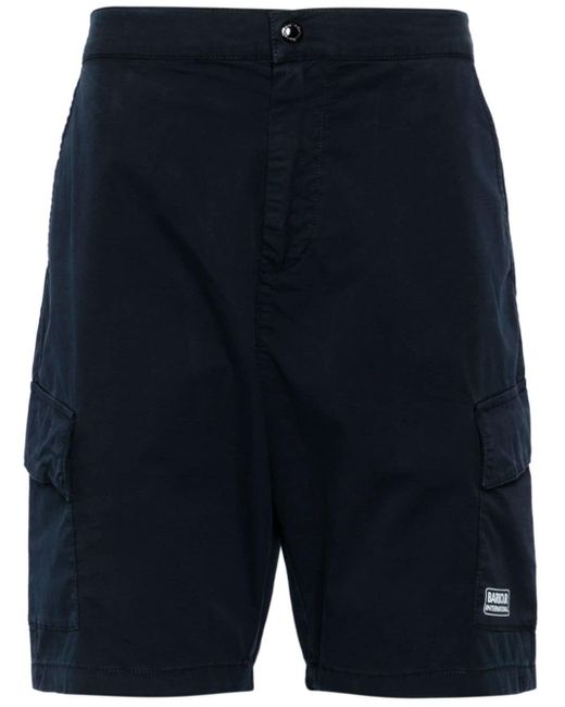 Barbour Blue Parson Cotton Bermuda Shorts for men