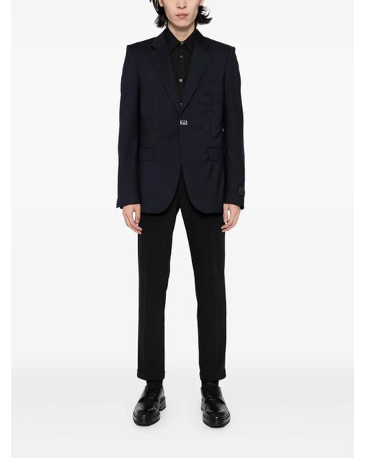 Givenchy Blue 2G-Clip Blazer for men