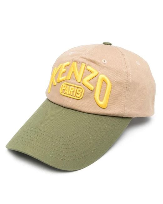 KENZO Natural Embroidered-Logo Baseball Cap