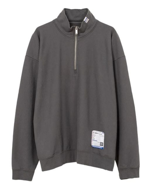 in・stru(men-tal) Gray Half-Zip Pullover Sweatshirt for men