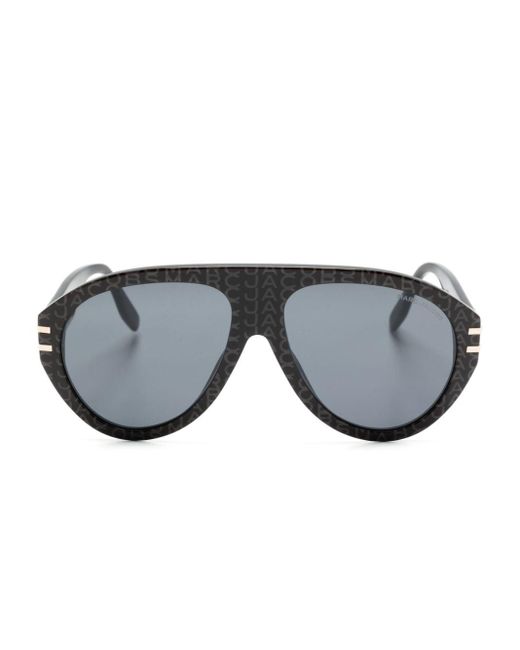 Marc Jacobs Gray Pilot-frame Sunglasses for men