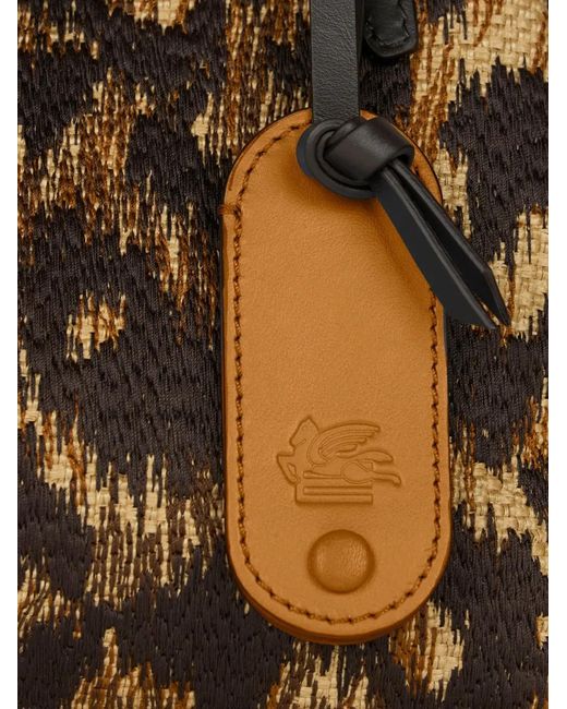 Etro Brown Small Doc Animal Shoulder Bag