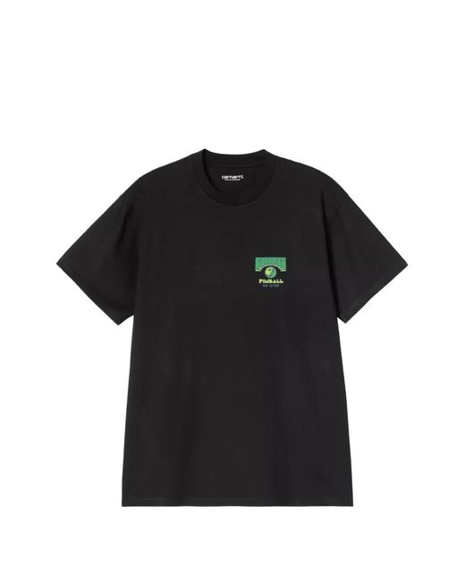 Carhartt Black Pinball Graphic-Print T-Shirt for men