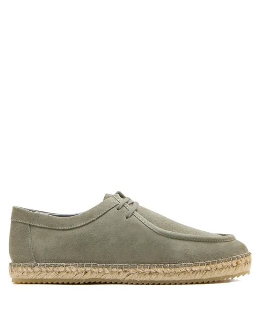 Frescobol Carioca Gray Rodolfo Lace-Up Espadrilles for men