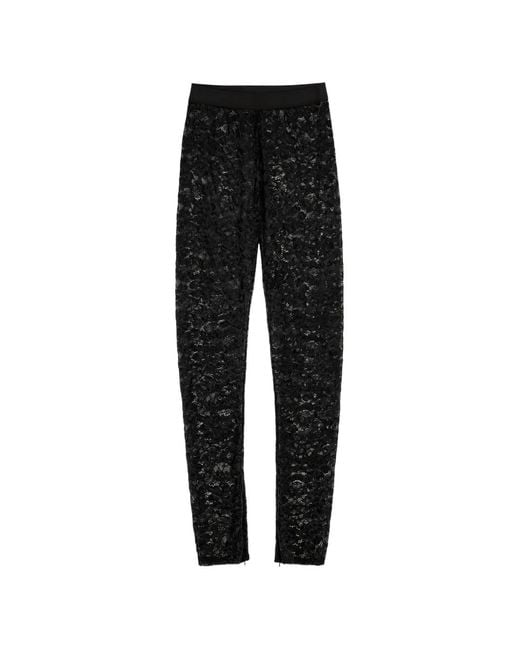 Vera Wang Black Legging Frances En Dentelle