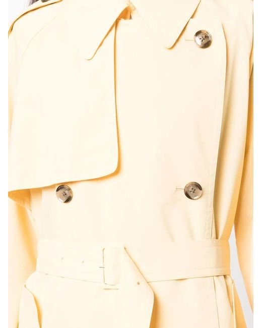 3.1 Phillip Lim Yellow Double-breasted Belted-waist Coat