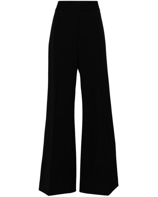 Carolina Herrera Black High-waisted Wide-leg Trousers