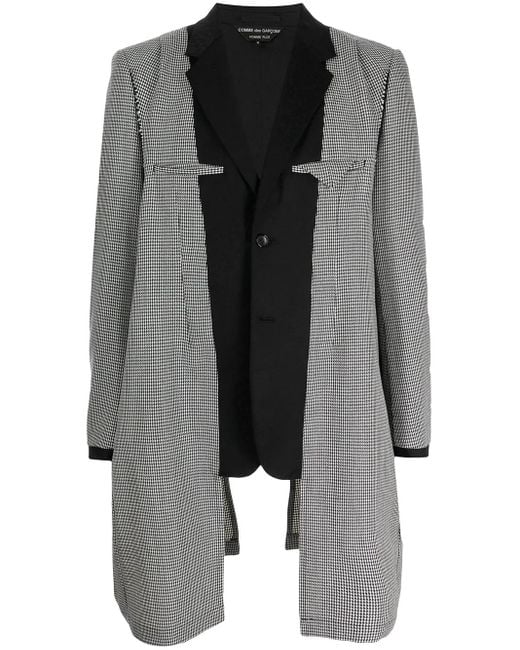 Comme des Garçons Black Layered-Panel Long-Line Blazer for men