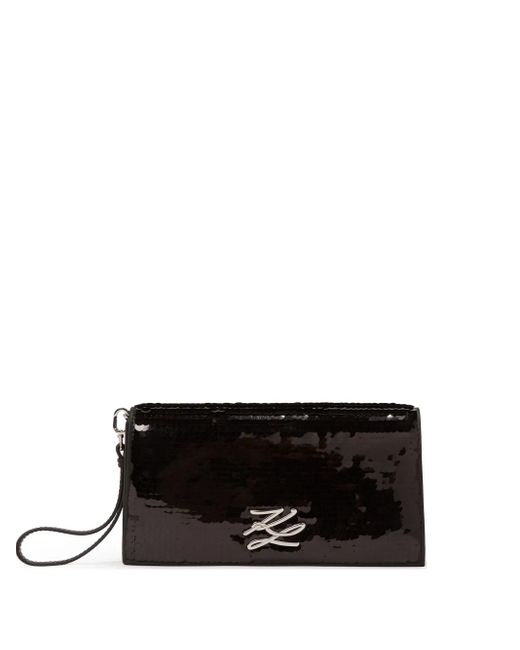 Karl Lagerfeld K/soiree オートグラフ クラッチバッグ Black