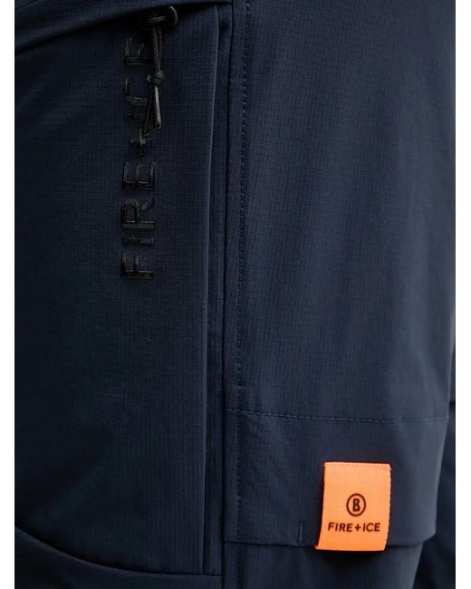 Bogner Fire + Ice Blue Ludwig Logo-Patch Elasticated-Cuff Track Pants for men