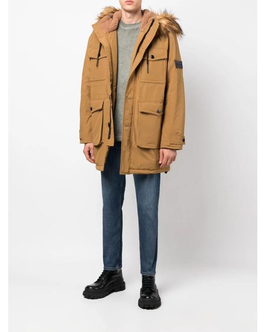 DIESEL Natural W-Jorg-Nw Hooded Parka Coat for men
