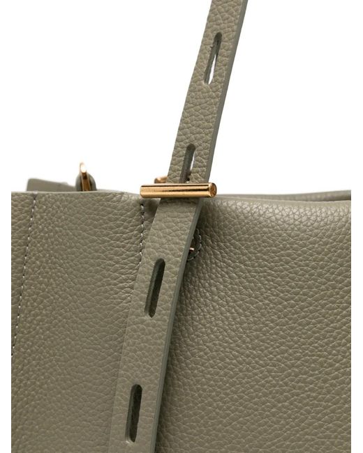 MINOBOSSI Natural Paulina Leather Tote Bag