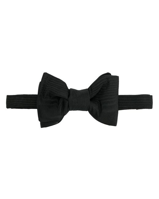 Tom Ford Black Moire Bow Tie for men
