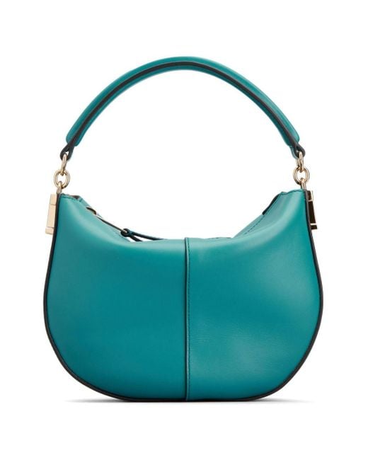 Tod's Blue Logo-plaque Leather Tote Bag