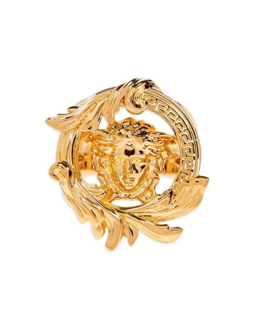 Versace Metallic Medusa Barocco Ring
