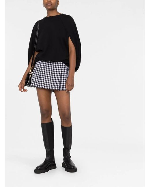 Versace Black Slit-Sleeve Jumper