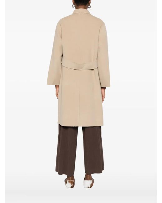 Weekend by Maxmara Natural Patch-Pocket Button Coat