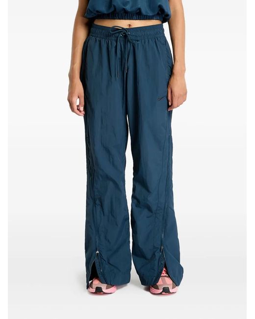 Nike Blue Zip-Detail Mid-Rise Trousers