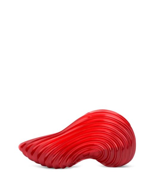 Melissa Red X Diesel Ad. Quantum Wave-Pattern Sneakers