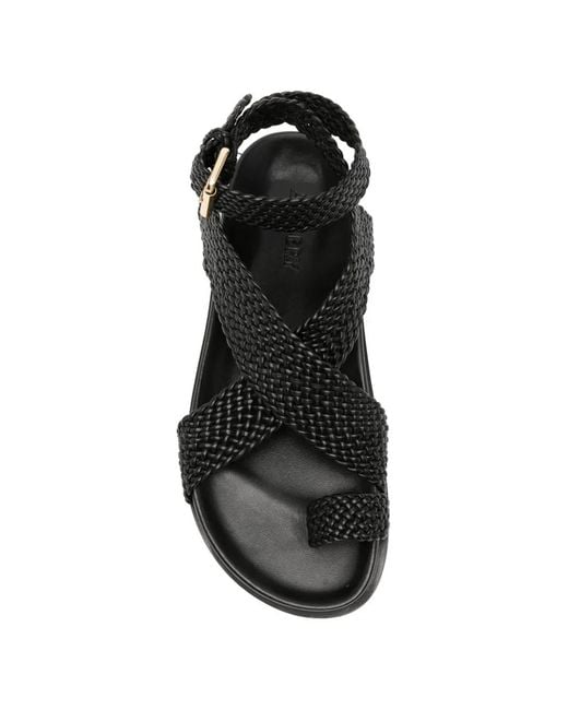 A.Emery Black Jalen Woven Sandals