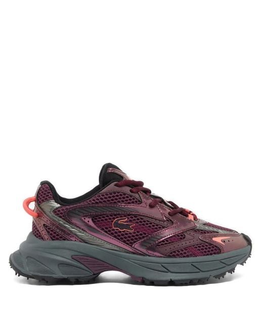 Lacoste Purple L003 Neo Shot Lace-Up Sneakers
