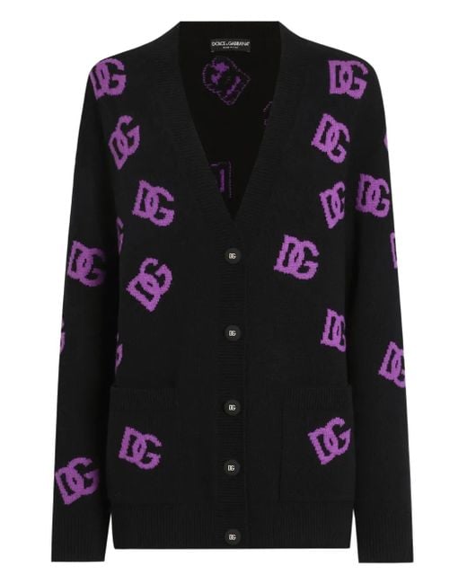 Dolce & Gabbana Black Logo Cardigan
