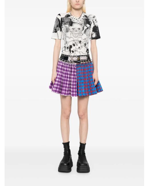 【海外 正規品】 Cat Lowena Chopova Consort Lyst | White in Top Short-Sleeved トップス