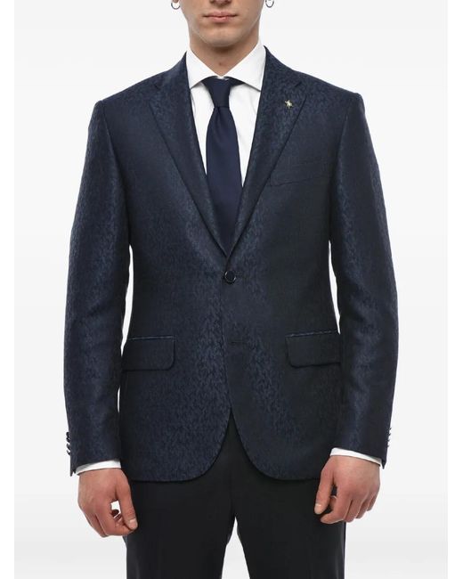 Corneliani Blue Notch-Lapel Blazer for men