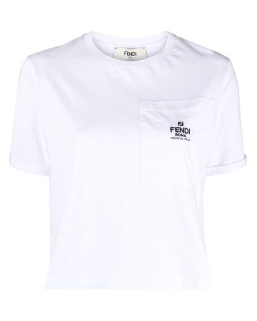 Camiseta Fendi de color White